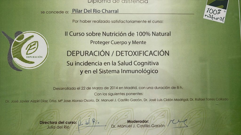 II curso sobre nutrición de 100% natural